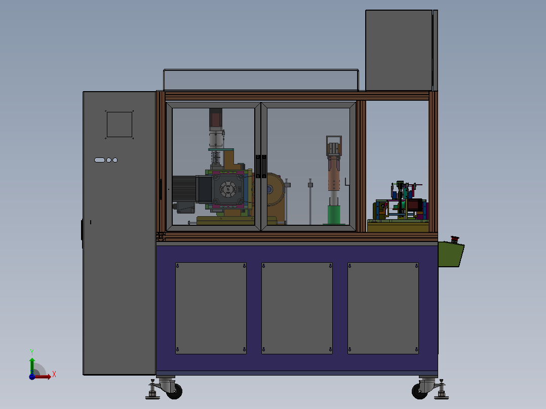 转子动平衡测试机前视图