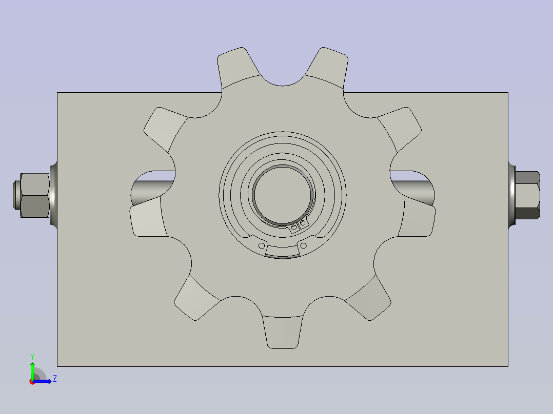 PCB张紧座装配C左视图