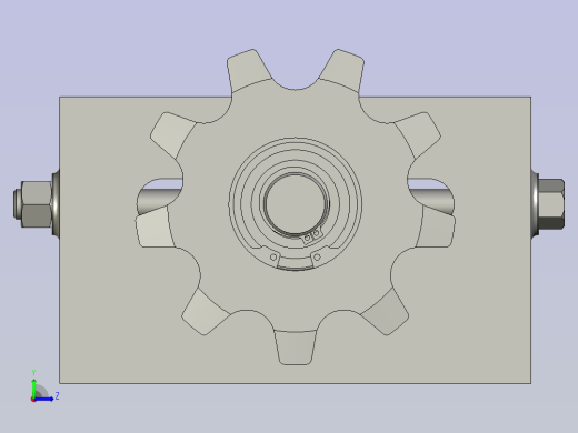 PCB张紧座装配C左视缩略图