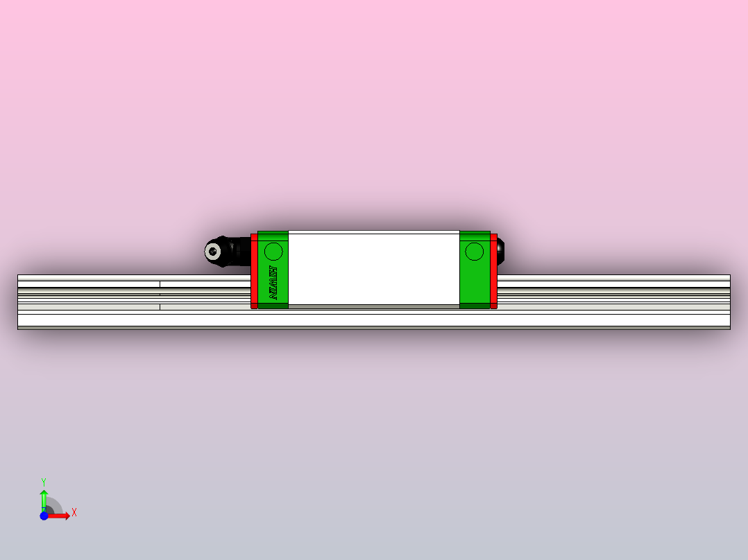 直线导轨EGH20CA1R200Z0C前视图