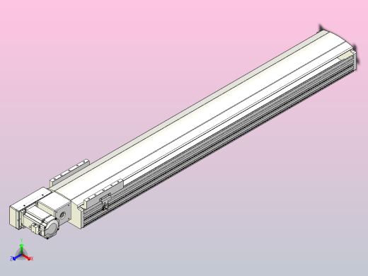 皮带直线轴半封闭可选导轨TPA-HNB-202D-140-L1150-ML-C-P75-N3