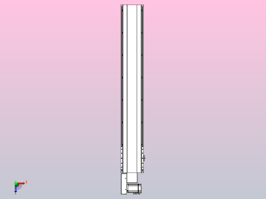 皮带直线轴半封闭可选导轨TPA-HNB-202D-140-L1150-ML-C-P75-N3俯视缩略图