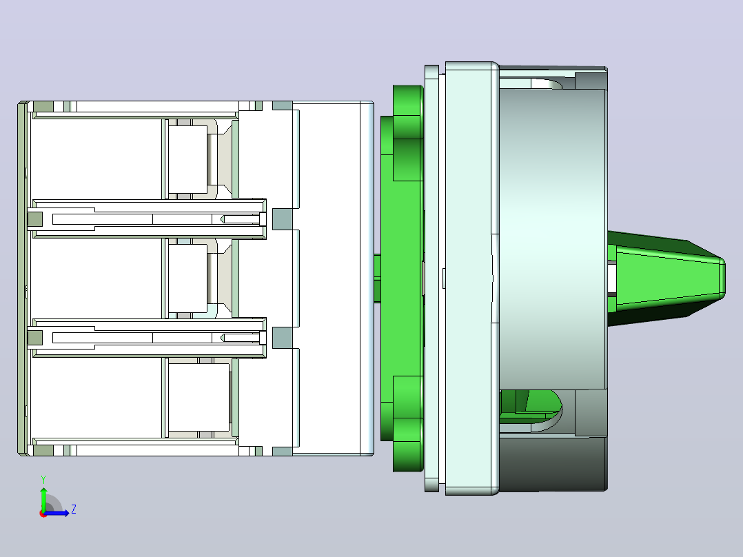 NF2-80负荷开关三维模型202202左视图