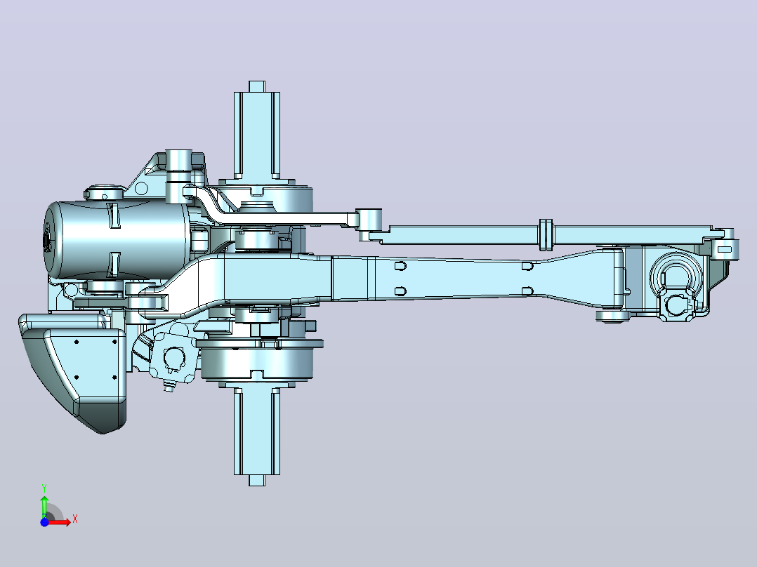 安川MPL800码垛机器人3D模型前视图