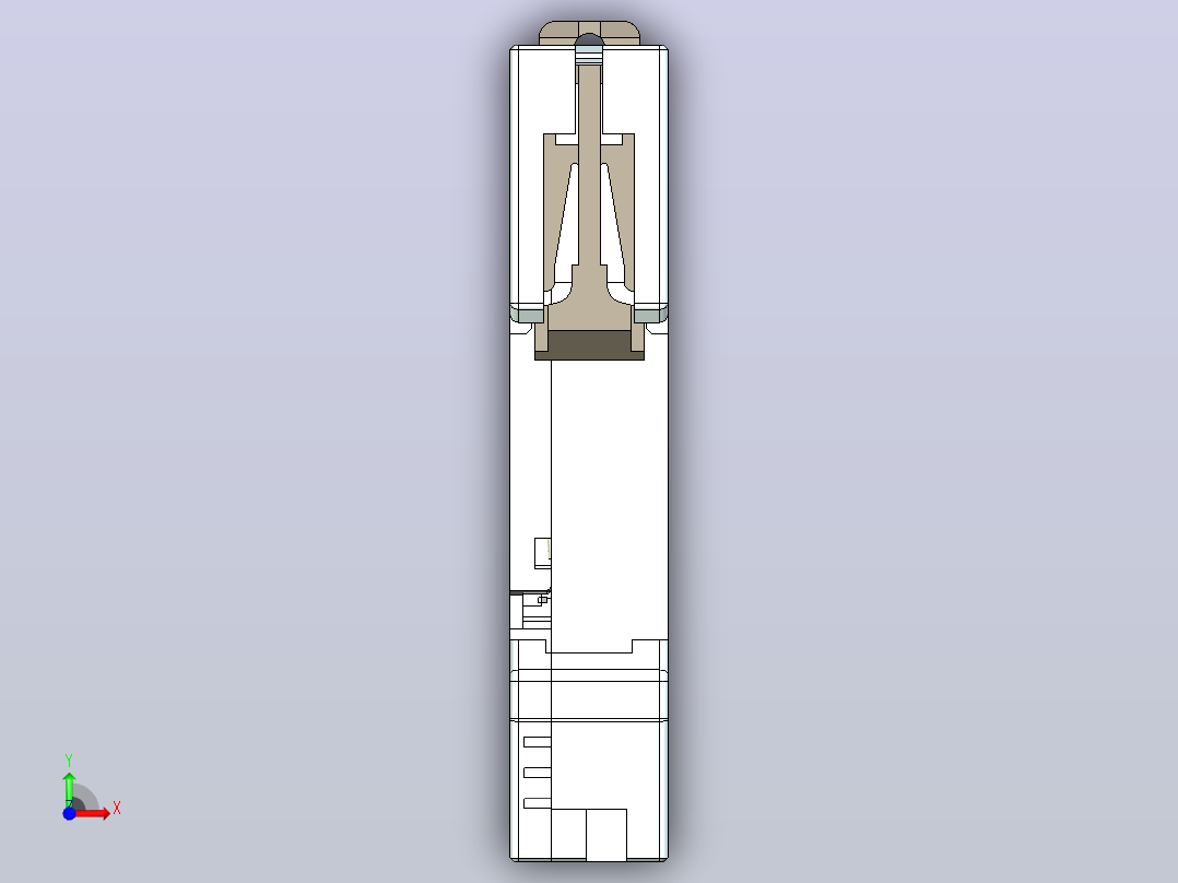 NB5LE-40Y 1P&amp;N剩余电流动作断路器三维模型202404前视图
