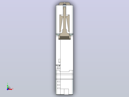 NB5LE-40Y 1P&amp;N剩余电流动作断路器三维模型202404前视缩略图