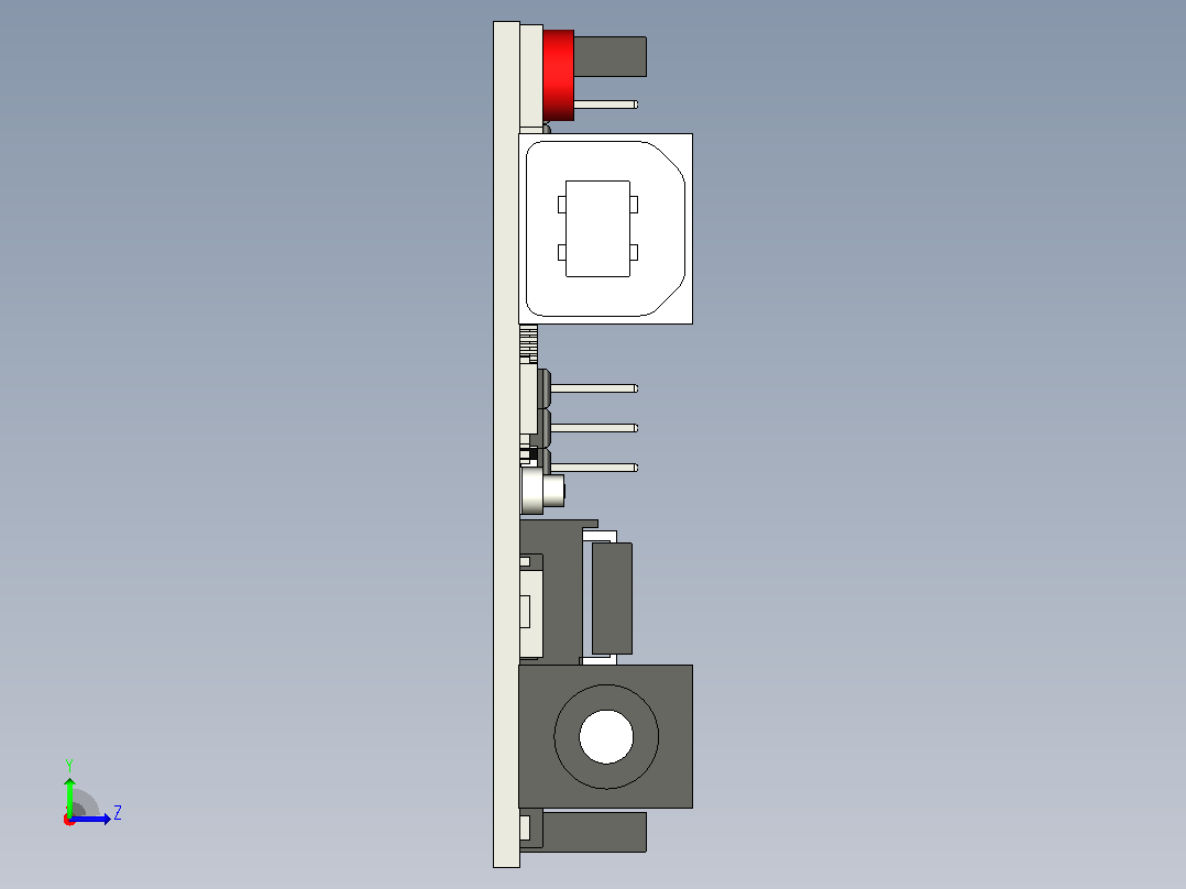 Arduino Uno视觉模块左视图
