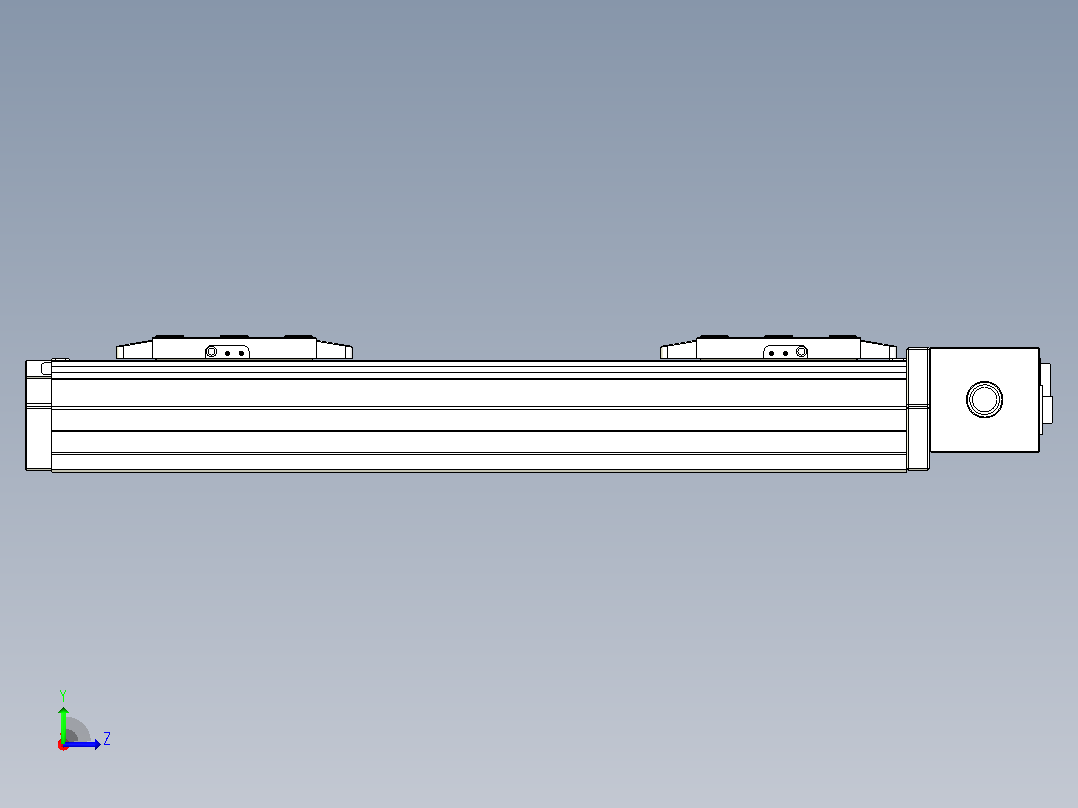 皮带直线轴双滑块型TPA-GCBS-80-P60-L75-DL-M20-N3左视图