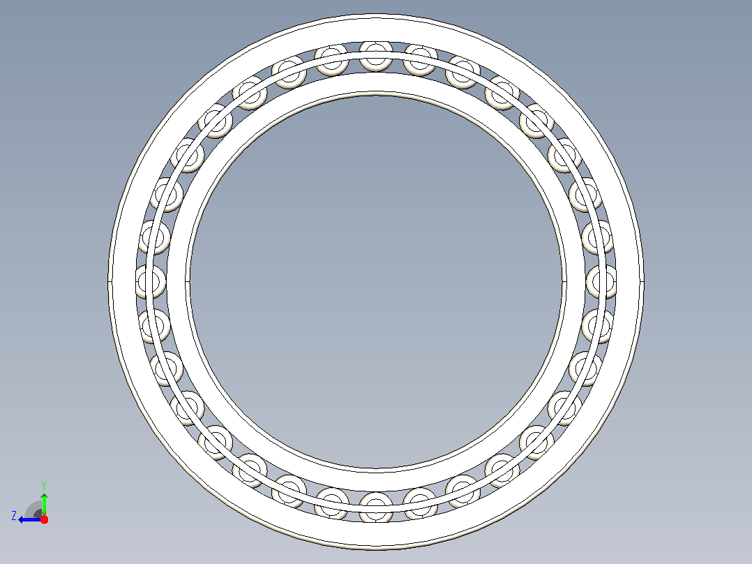 SKF _滚针轴承右视图