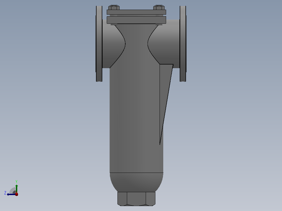 U型过滤器[U型过滤器]通径150右视图