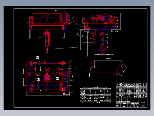 桥式起重机小车运行机构设计