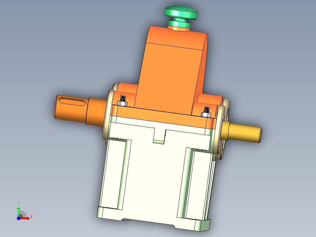 减速器零部件前视图