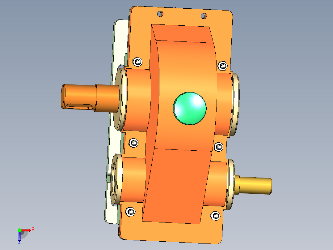 减速器零部件俯视图