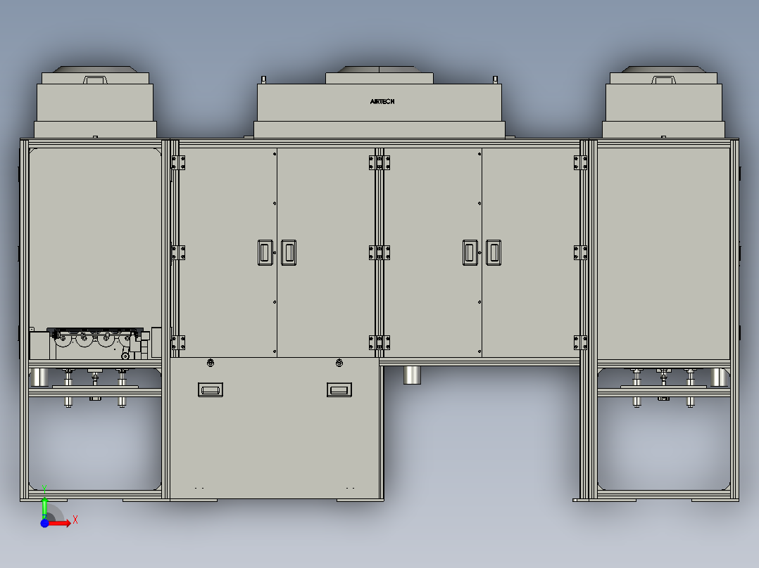 振分机设备前视图