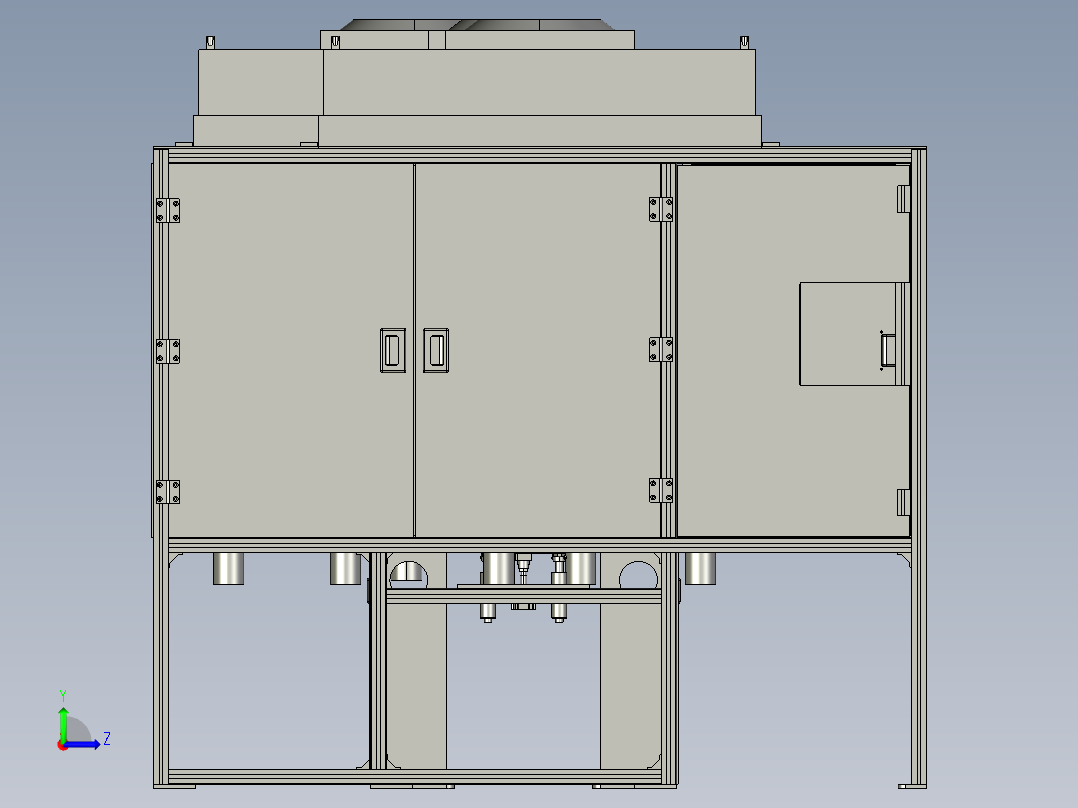 振分机设备左视图