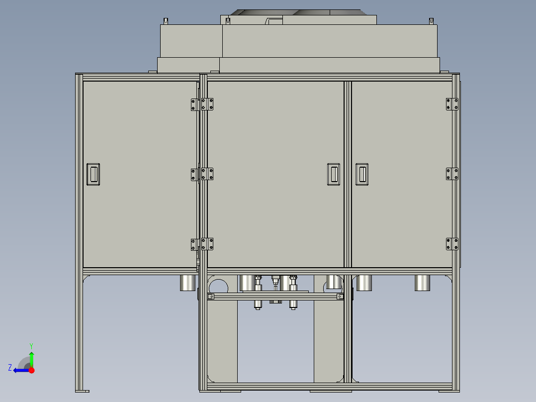 振分机设备右视图
