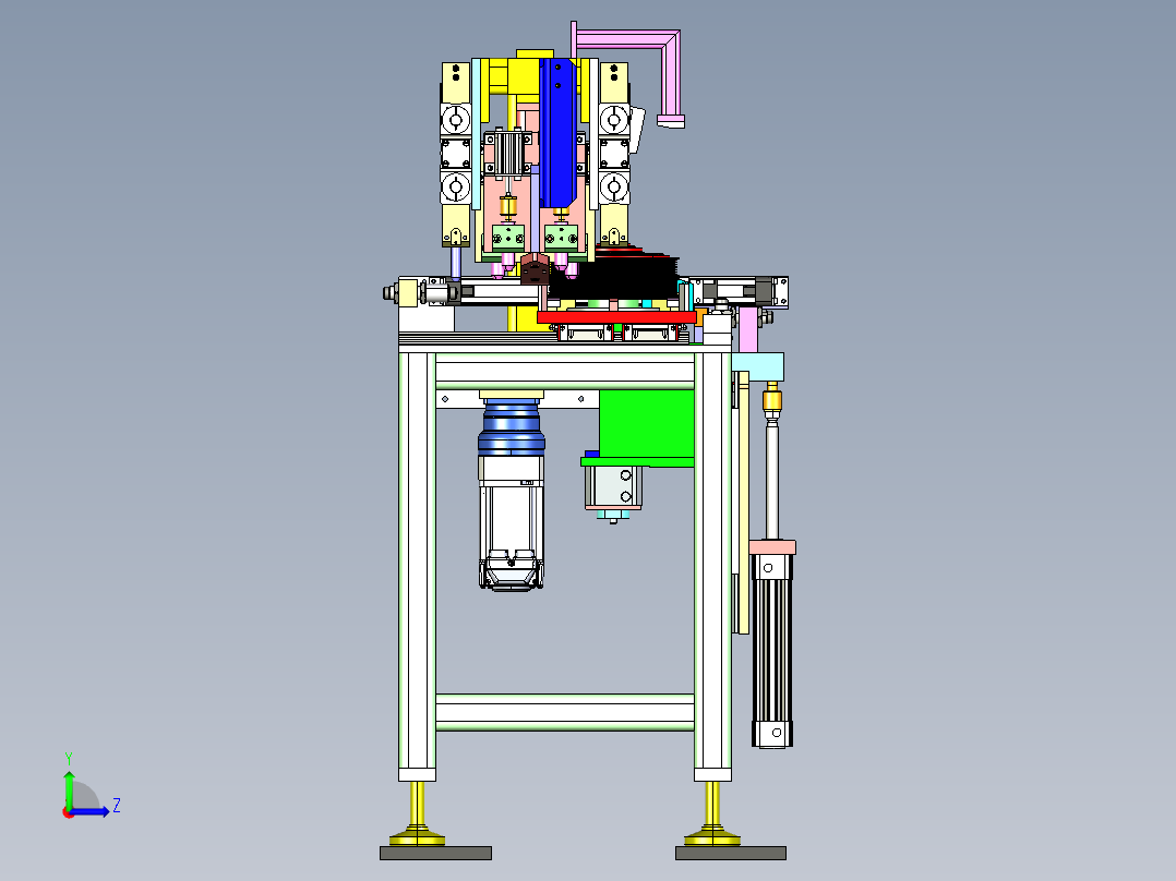 自动电焊机（非标设备）左视图