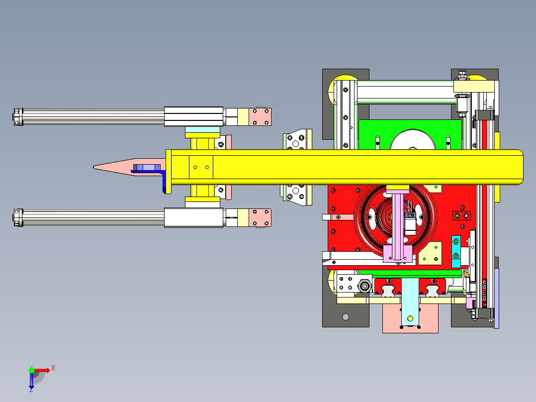 自动电焊机（非标设备）俯视图