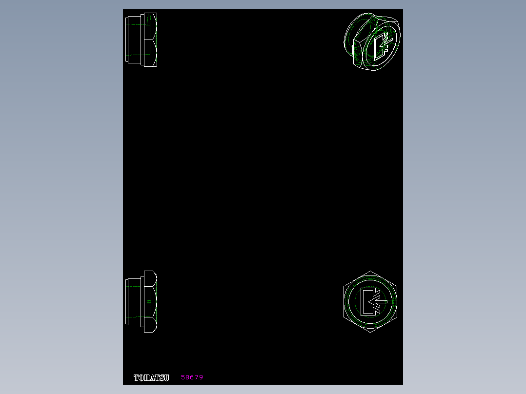 油箱蓋TCD,TCDF-2D多系列多零件图纸模型