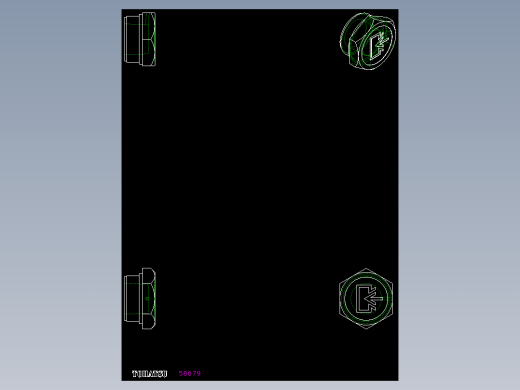 油箱蓋TCD,TCDF-2D多系列多零件图纸模型