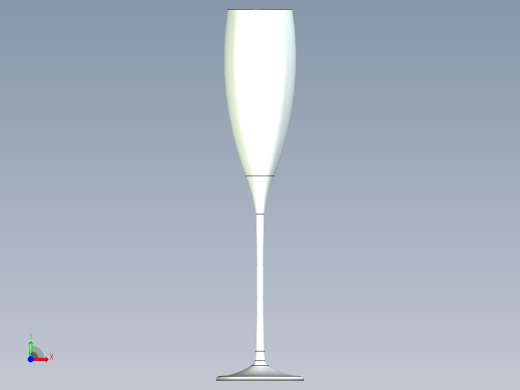 香槟酒杯前视缩略图
