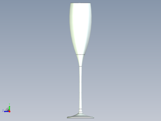 香槟酒杯右视缩略图