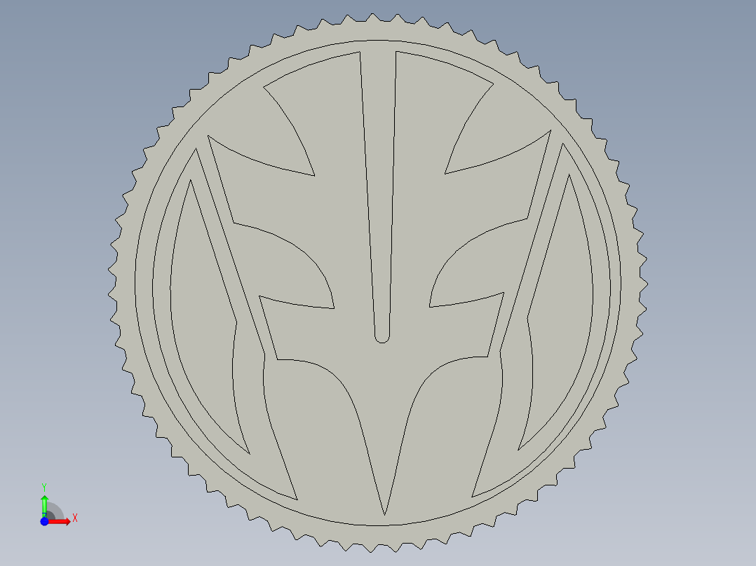 白色游侠硬币前视图