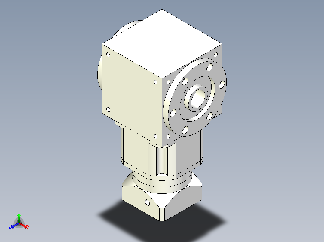 换向器PW170双孔 PLX142-L2 22-110-145-M8.stp主视图