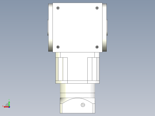 换向器PW170双孔 PLX142-L2 22-110-145-M8.stp后视缩略图