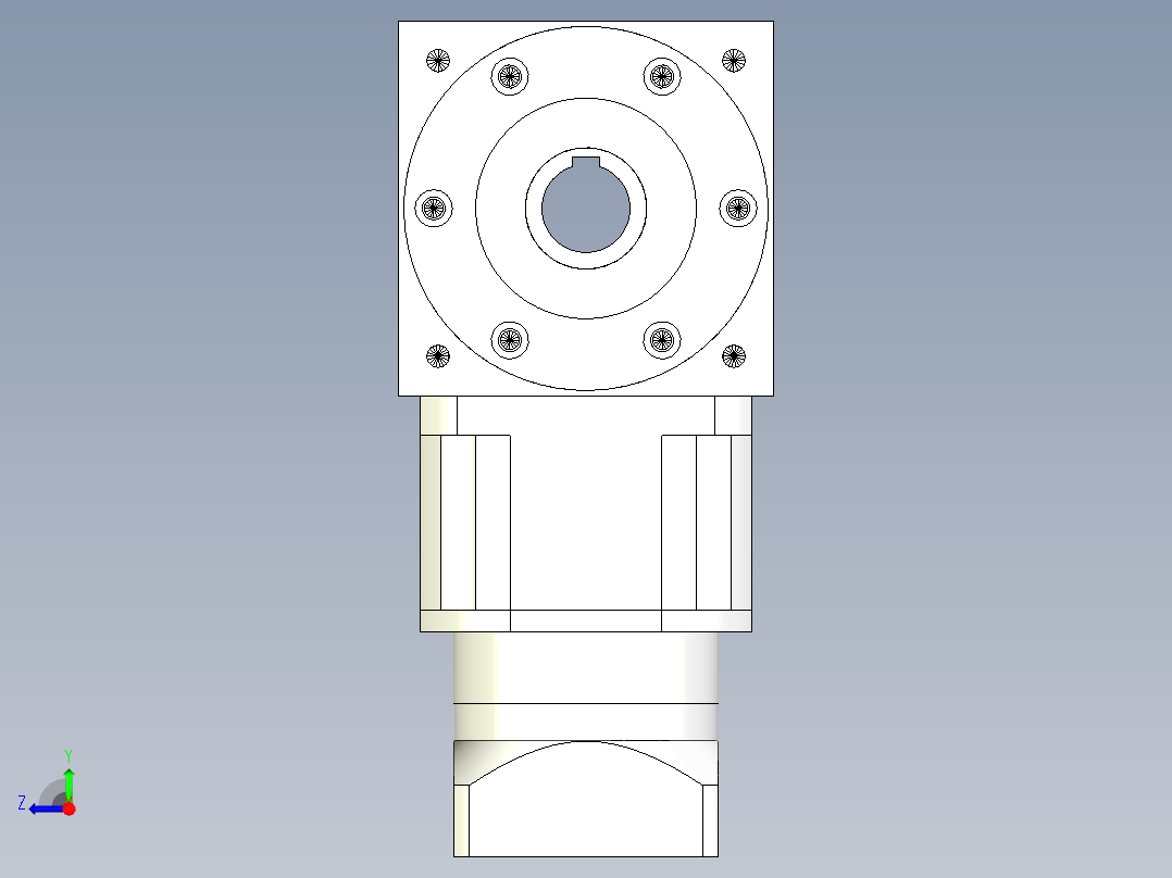 换向器PW170双孔 PLX142-L2 22-110-145-M8.stp右视图
