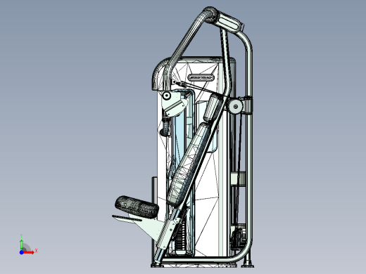 直臂夹胸健身器前视缩略图