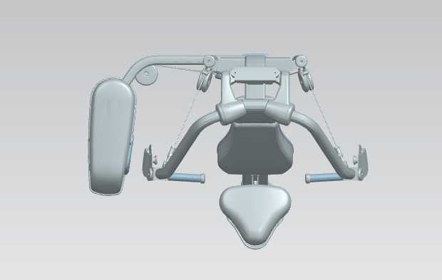 直臂夹胸健身器