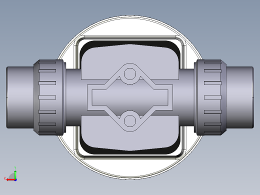 7DKMUAVCP NC 气动隔膜阀，常闭，与溶剂焊接女性联盟结束，ASTM PVC-U系列后视缩略图