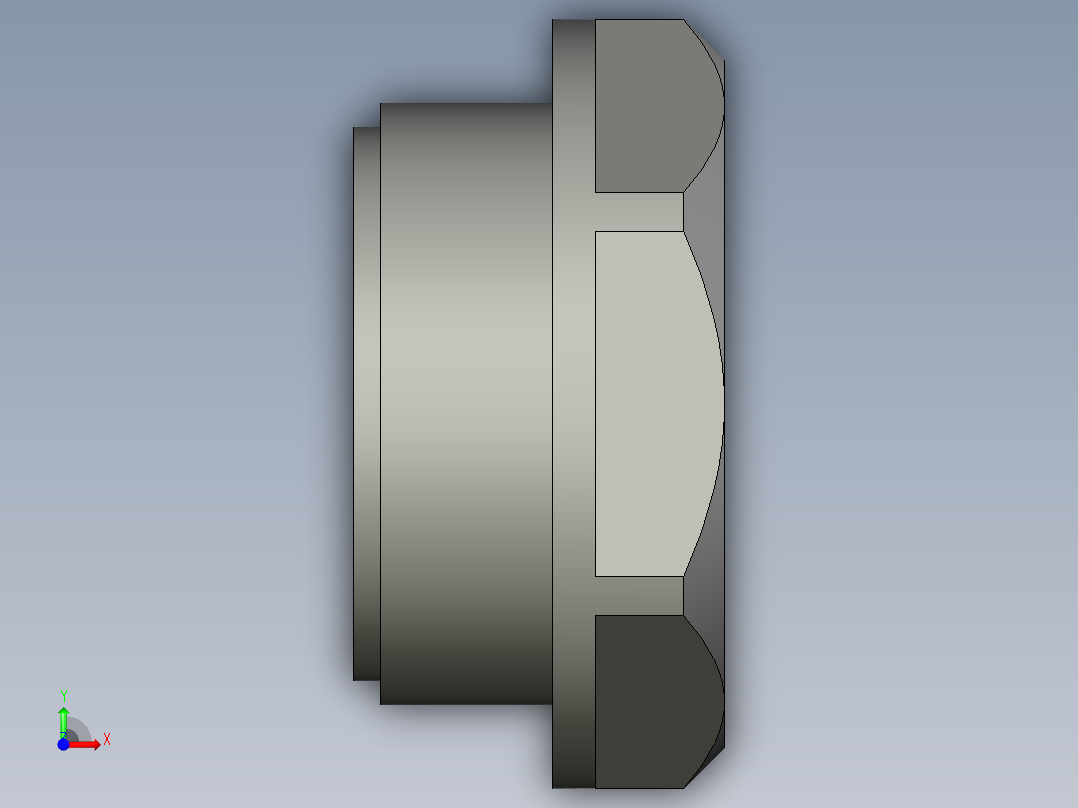 油鏡HGFT-3D多系列多零件图纸模型前视图