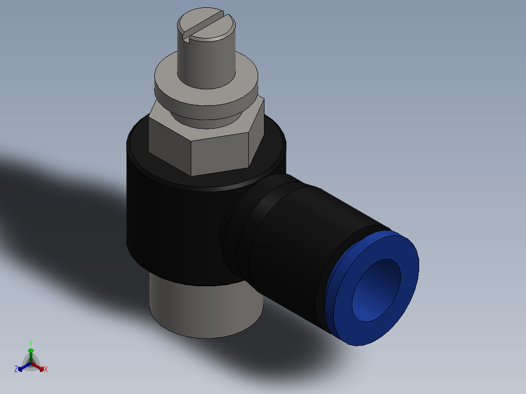 Ø8 x 1-4 - CONTROLE DE FLUXO 90° BANJO (C0K510828)主视图