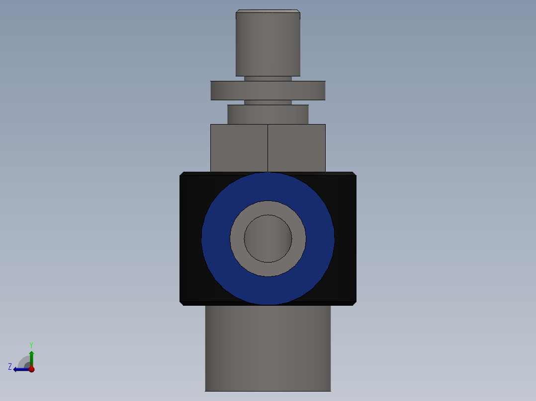 Ø8 x 1-4 - CONTROLE DE FLUXO 90° BANJO (C0K510828)右视图