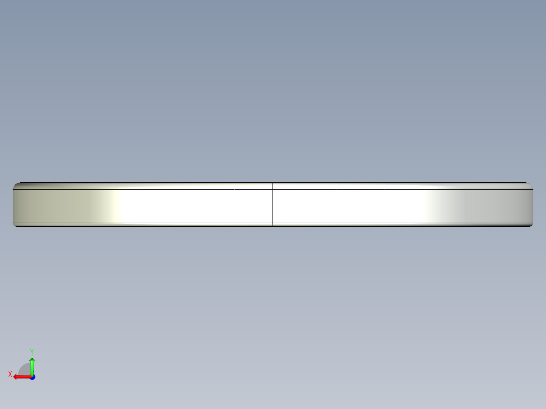 紧固件-IGES 0.2500 Flat Washer后视图