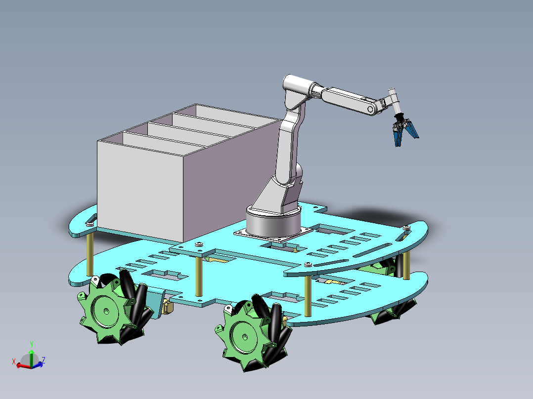 搬运机械手三维图纸