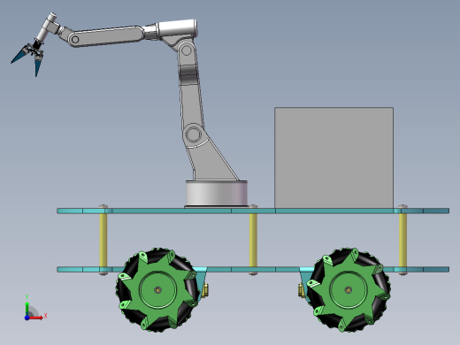 搬运机械手三维图纸前视缩略图
