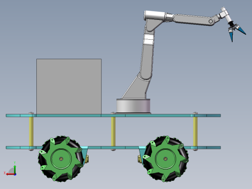 搬运机械手三维图纸后视缩略图