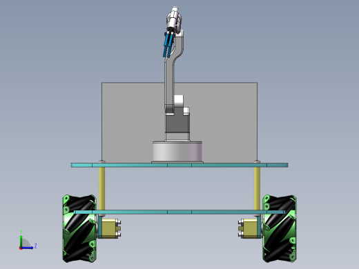 搬运机械手三维图纸左视缩略图