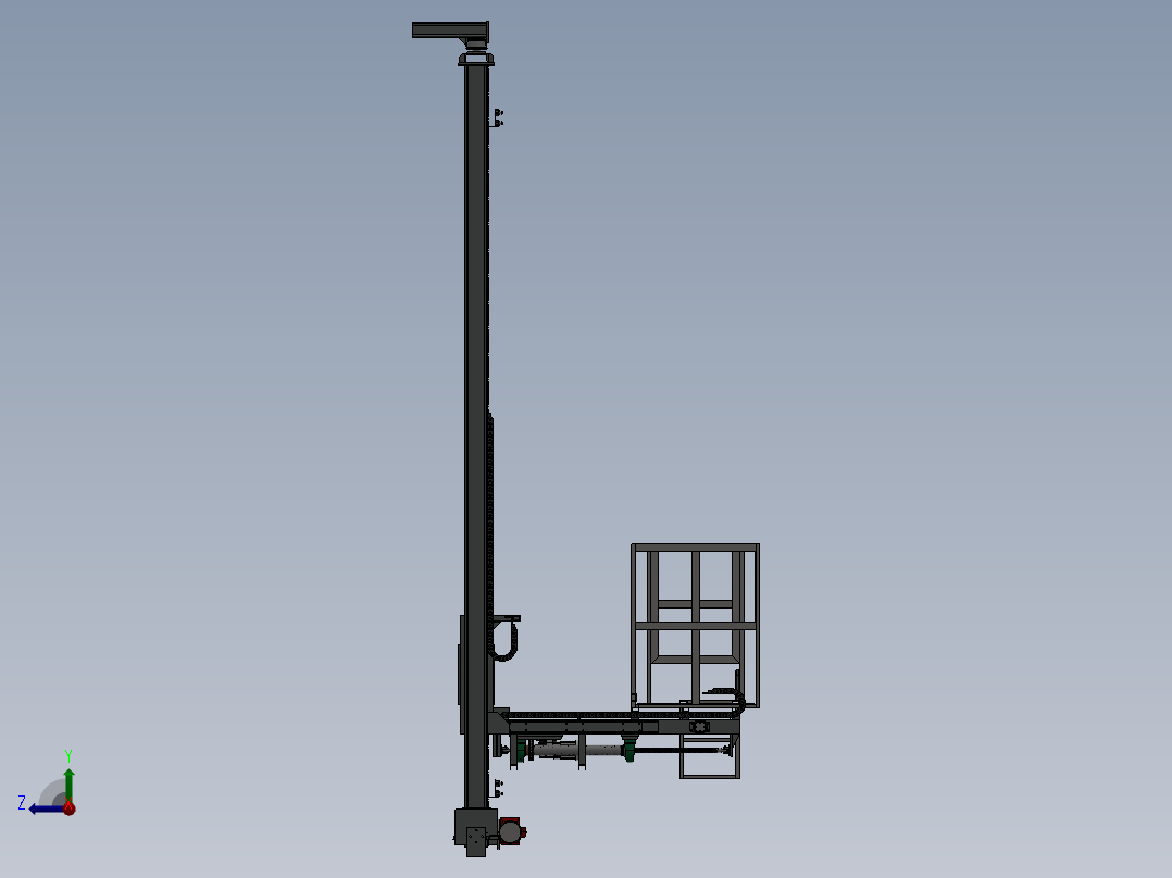 三维台车右视图