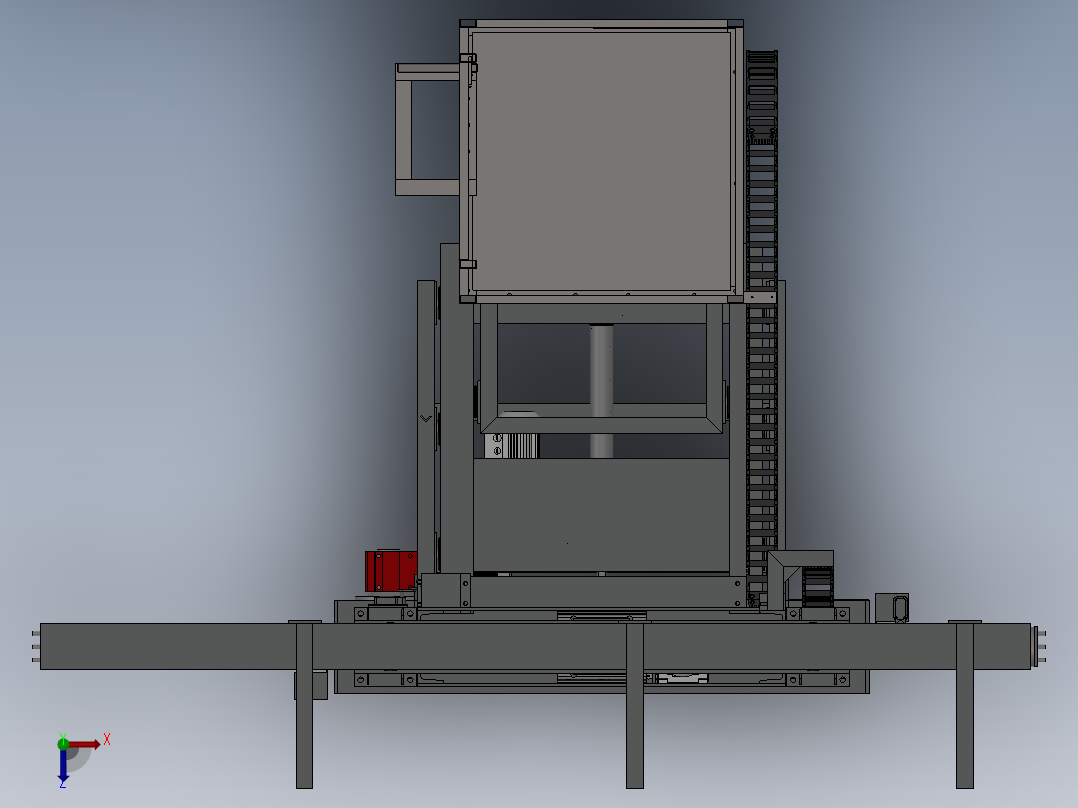三维台车俯视图