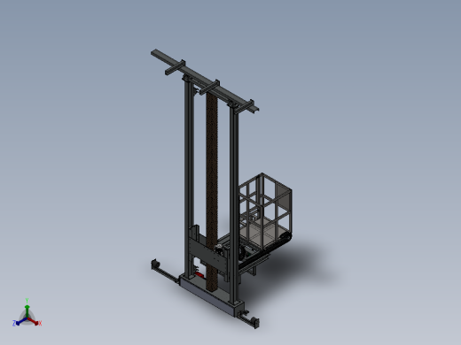 三维台车正等轴测缩略图
