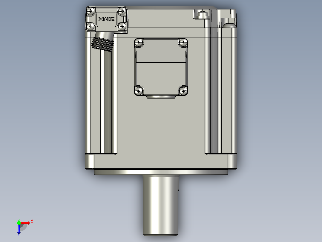 低压伺服电机MF5H-80CM30B2-507.STEP俯视图