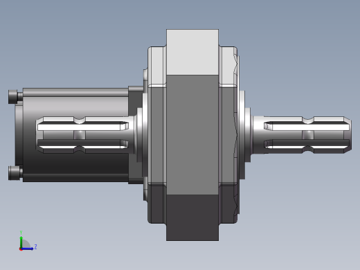增速机与齿轮泵左视缩略图