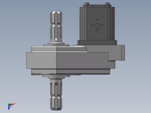 增速机与齿轮泵俯视缩略图