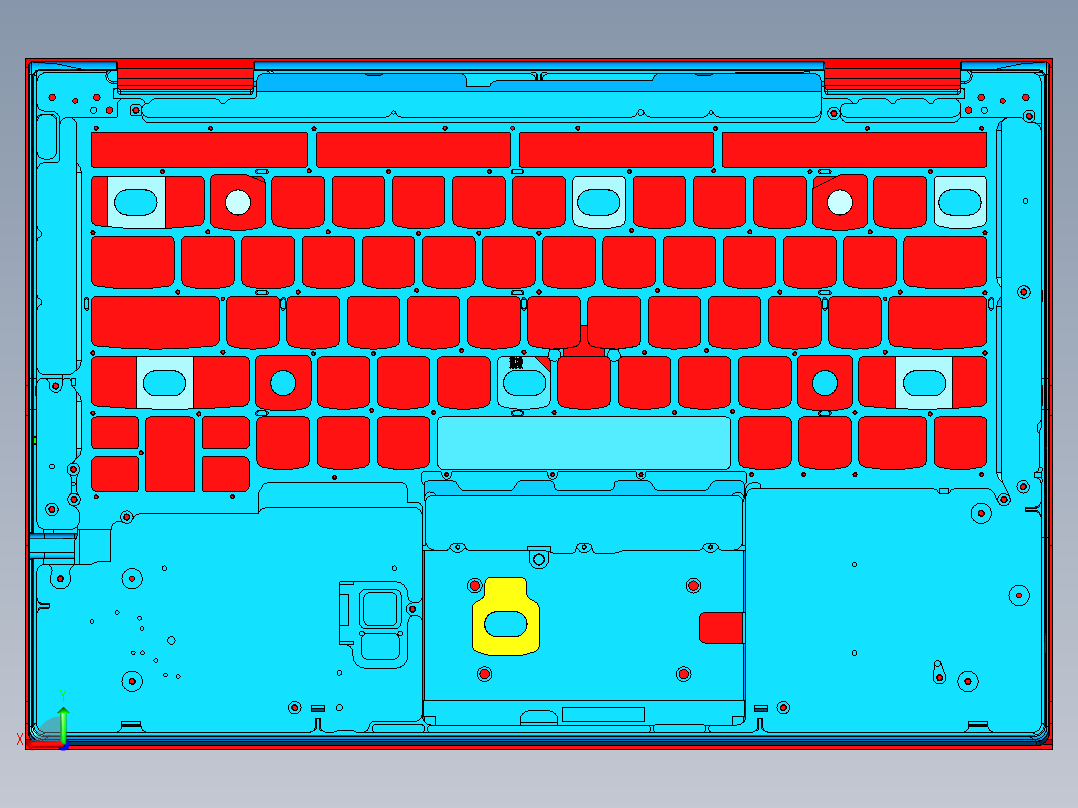 CS19-C-2018-10-8笔记本CNC工装夹具三维模型后视图