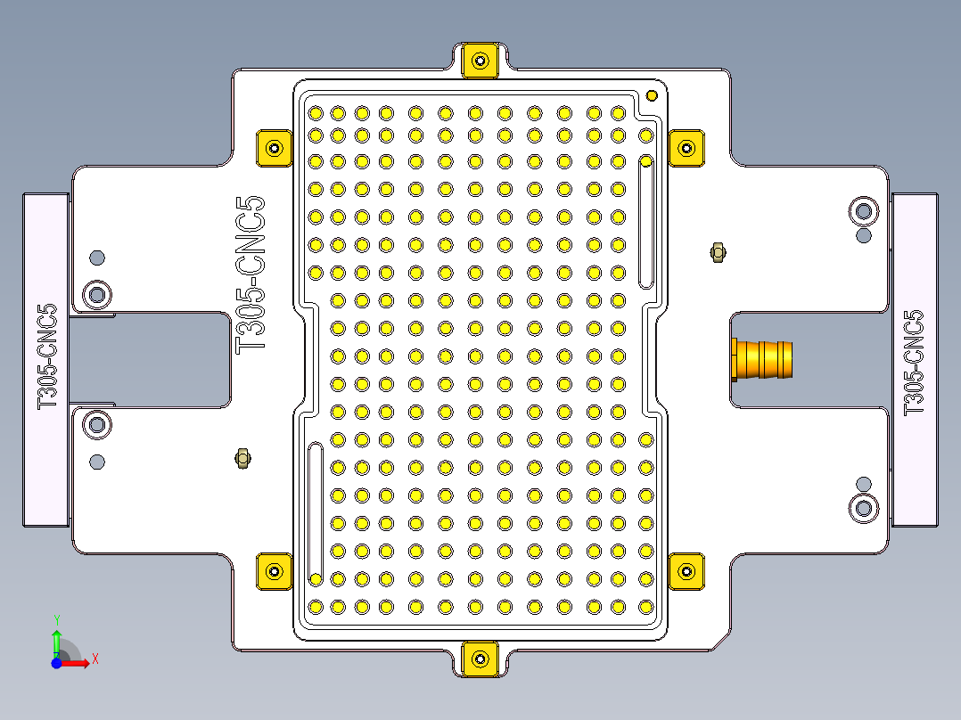 T305-CNC5笔记本CNC工装夹具三维模型-0621前视图