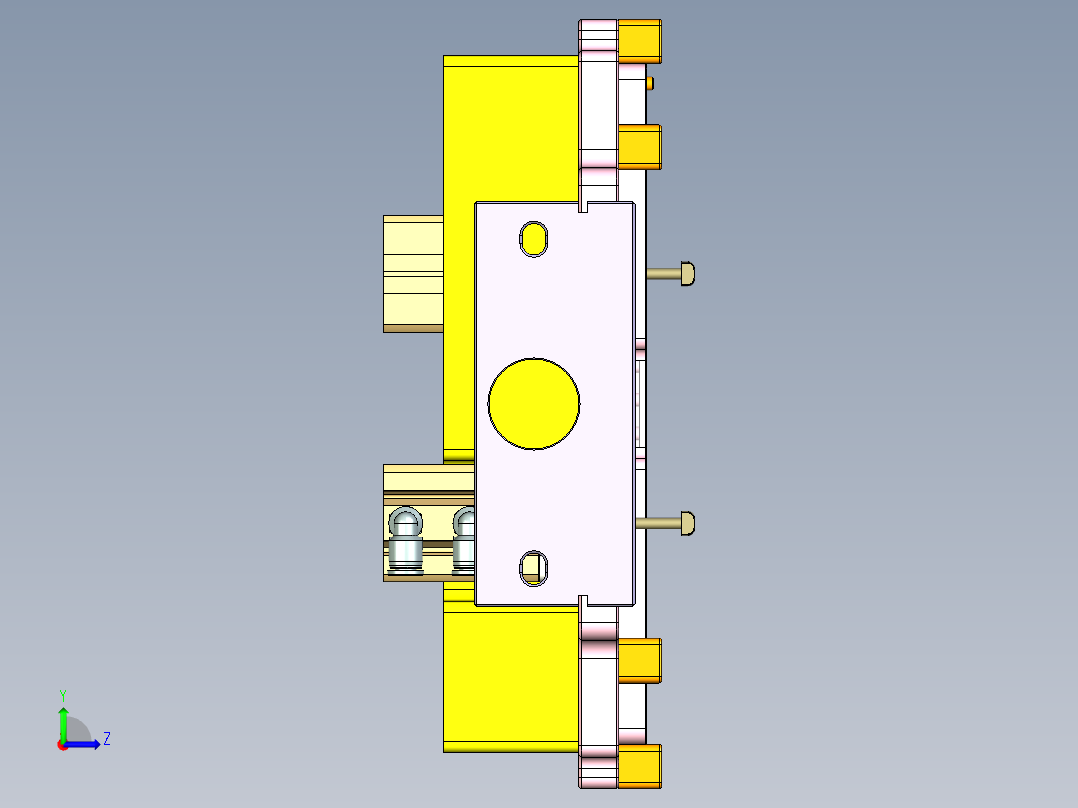 T305-CNC5笔记本CNC工装夹具三维模型-0621左视图